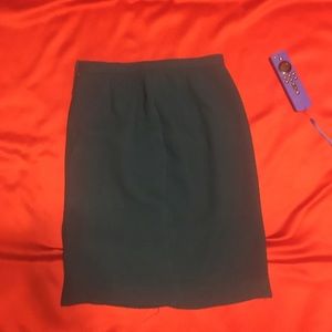 Luscious Dark teal Vintage side zip skirt